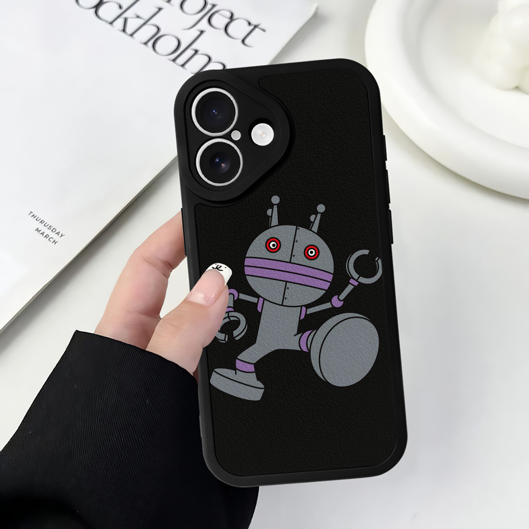（画像用） アンパンマン Anpanman 【iPhone 16シリーズ対応】シリコンスマホケース（レザー調） 材質：シリコン
